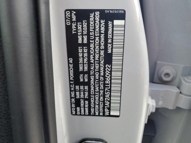 Photo 14 from auction – 2020 PORSCHE MACAN TURB with VIN WP1AF2A57LLB60922
