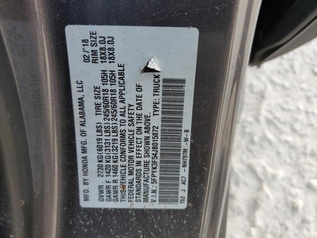 Photo 14 from auction – 2018 HONDA RIDGELINE with VIN 5FPYK3F54JB015872