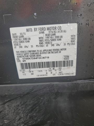 Photo 14 from auction – 2015 FORD EXPLORER X with VIN 1FM5K7D84FGC36719