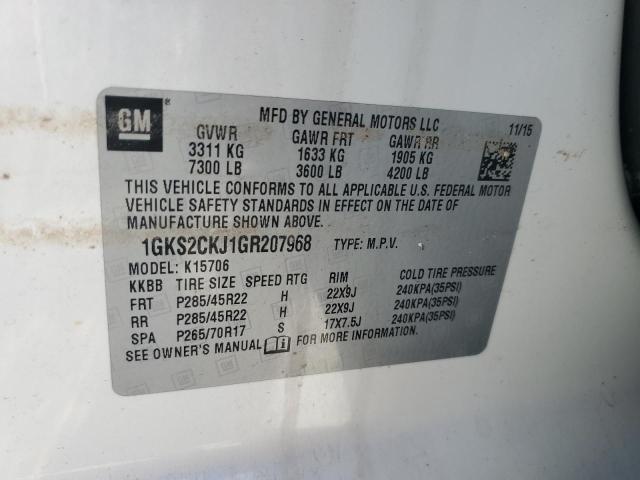 Photo 14 from auction – 2016 GMC YUKON DENA with VIN 1GKS2CKJ1GR207968