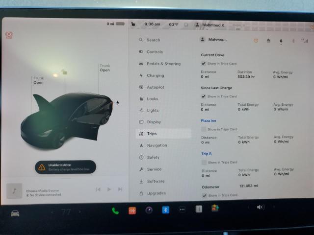 Photo 9 from auction – 2018 TESLA MODEL 3 with VIN 5YJ3E1EA7JF156982