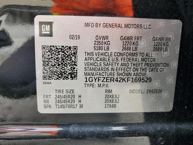 Photo 14 from auction – 2019 CADILLAC XT4 SPORT with VIN 1GYFZER42KF169529