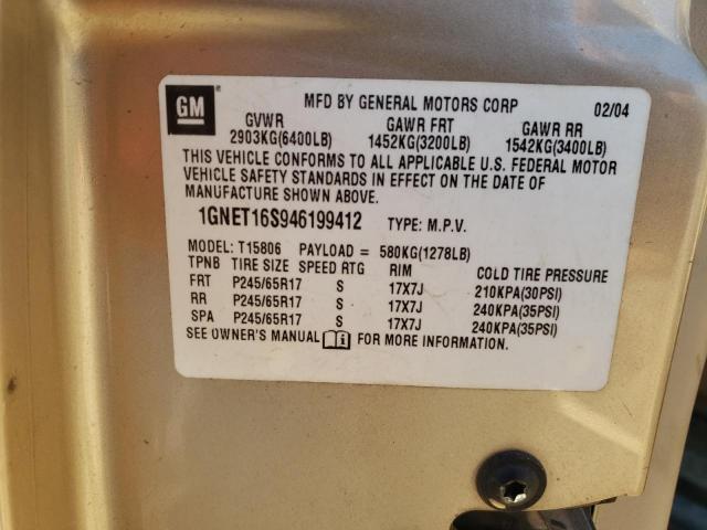 Photo 14 from auction – 2004 CHEVROLET TRAILBLAZE with VIN 1GNET16S946199412