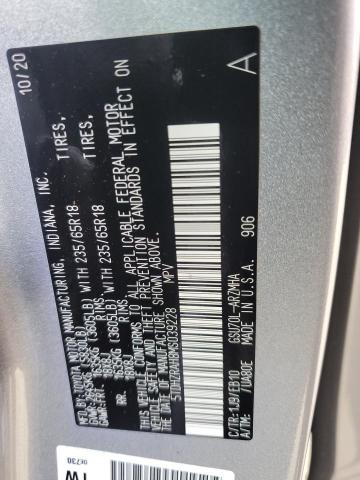Photo 14 from auction – 2021 TOYOTA HIGHLANDER with VIN 5TDHZRAH8MS039228