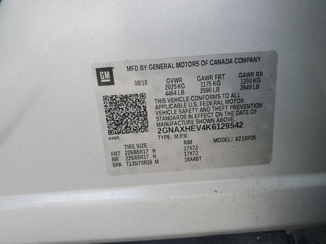 Photo 14 from auction – 2019 CHEVROLET EQUINOX LS with VIN 2GNAXHEV4K6129542
