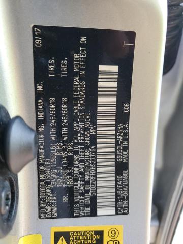 Снимка 14 от търг – 2017 TOYOTA HIGHLANDER с VIN 5TDZZRFHXHS233794