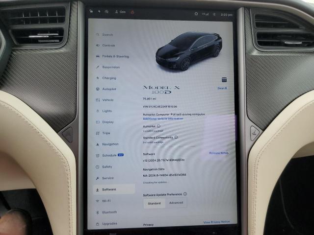 Photo 9 from auction – 2019 TESLA MODEL X with VIN 5YJXCAE23KF151036