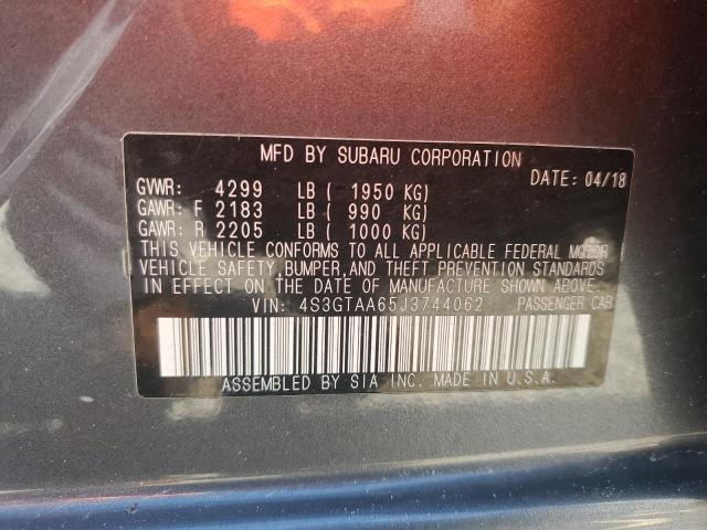 Photo 14 from auction – 2018 SUBARU IMPREZA with VIN 4S3GTAA65J3744062