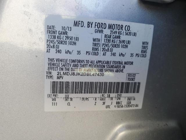 Photo 14 from auction – 2013 LINCOLN MKX with VIN 2LMDJ8JK2DBL47430