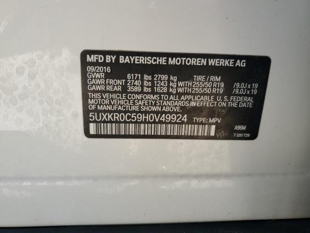 Photo 14 from auction – 2017 BMW X5 XDRIVE3 with VIN 5UXKR0C59H0V49924