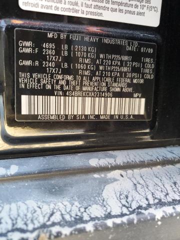 Photo 14 from auction – 2010 SUBARU OUTBACK 3. with VIN 4S4BREKCXA2314906