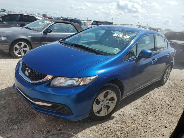 HONDA CIVIC LX 2013 with VIN 19XFB2E51DE069734 - Photo from auction