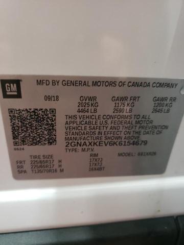 Photo 14 from auction – 2019 CHEVROLET EQUINOX LT with VIN 2GNAXKEV6K6154679