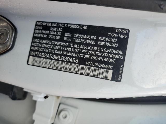 Photo 14 from auction – 2021 PORSCHE MACAN S with VIN WP1AB2A53MLB30488