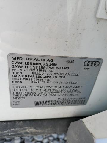 Photo 14 from auction – 2021 AUDI Q5 PREMIUM with VIN WA1AAAFY9M2004380