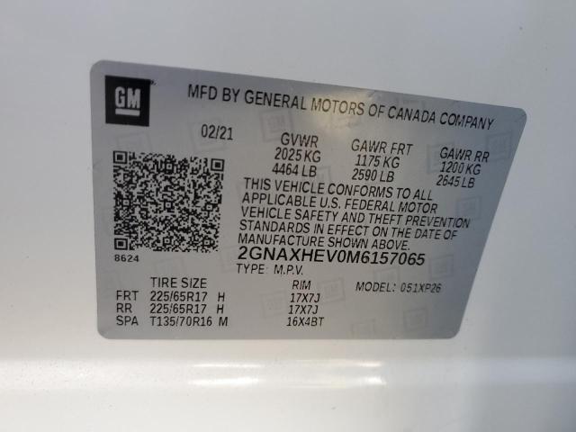 Photo 14 from auction – 2021 CHEVROLET EQUINOX LS with VIN 2GNAXHEV0M6157065