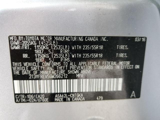 Photo 14 from auction – 2016 TOYOTA RAV4 LIMIT with VIN 2T3YFREV5GW266212