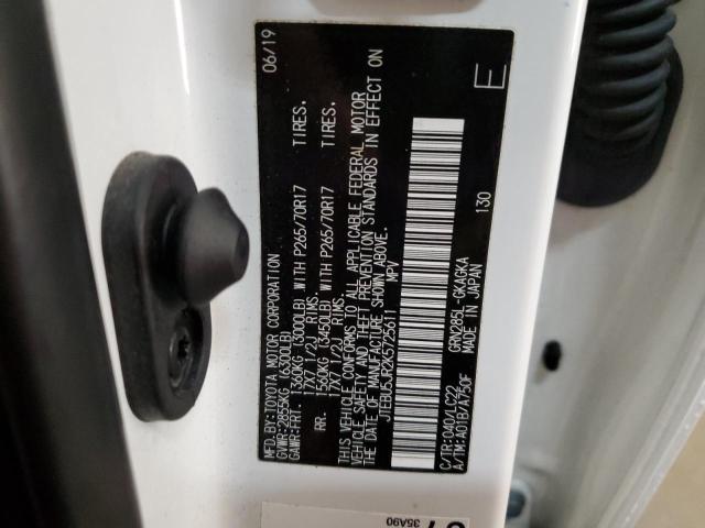 Photo 14 from auction – 2019 TOYOTA 4RUNNER SR with VIN JTEBU5JR2K5725611