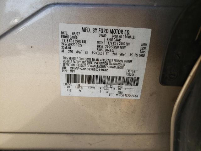 Photo 14 from auction – 2017 FORD EDGE TITAN with VIN 2FMPK3K82HBC11932