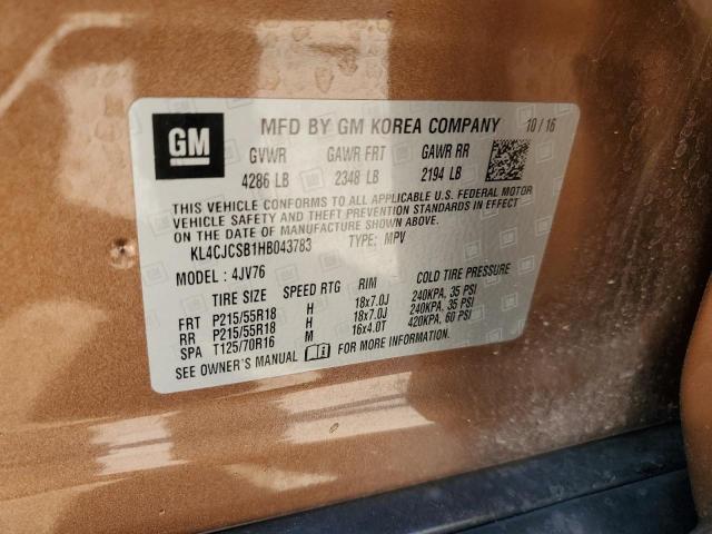 Photo 14 from auction – 2017 BUICK ENCORE ESS with VIN KL4CJCSB1HB043783