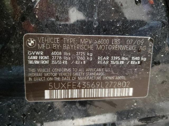 Photo 14 from auction – 2009 BMW X5 XDRIVE3 with VIN 5UXFE43569L272802