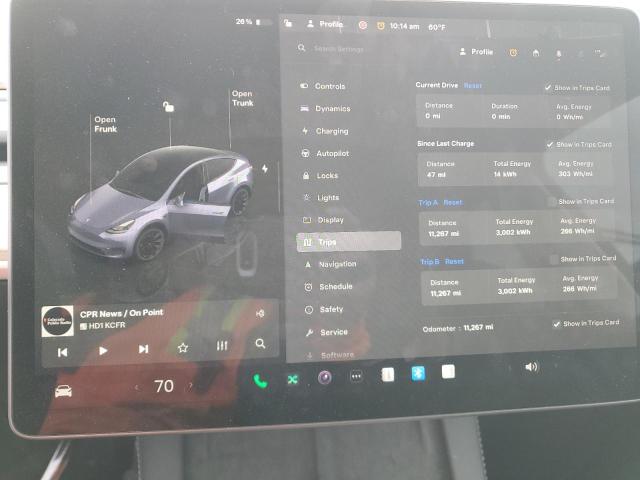 Photo 9 from auction – 2024 TESLA MODEL Y with VIN 7SAYGAEE0RF026401