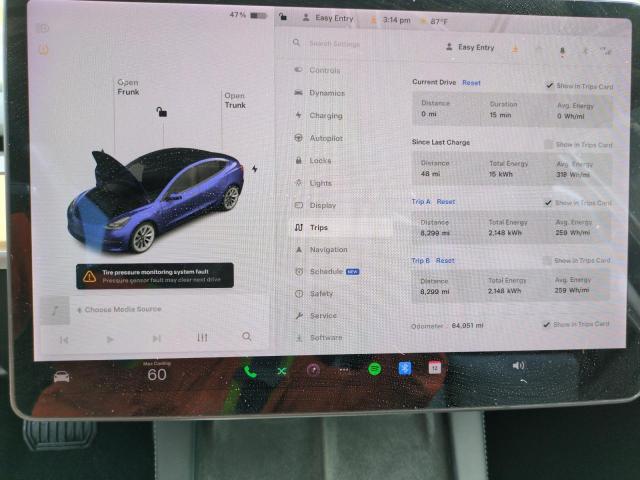 Photo 9 from auction – 2021 TESLA MODEL 3 with VIN 5YJ3E1EB9MF924345