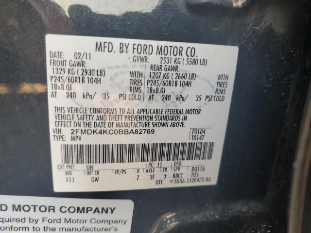 Photo 14 from auction – 2011 FORD EDGE LIMIT with VIN 2FMDK4KC0BBA82769