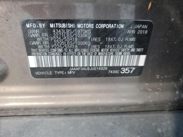 Photo 14 from auction – 2018 MITSUBISHI OUTLANDER with VIN JA4AP3AU8JU016826
