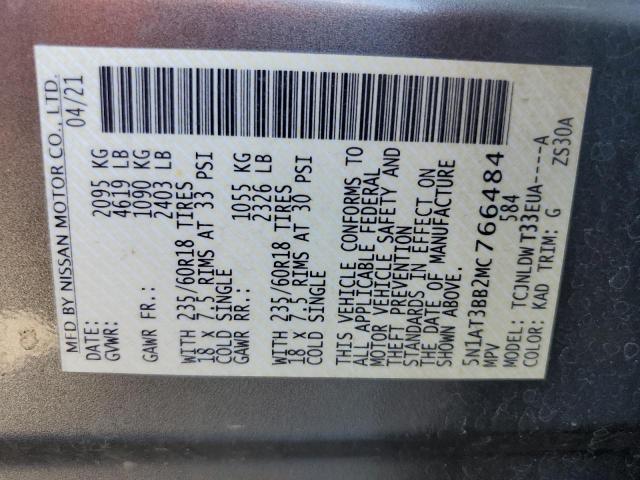 Photo 14 from auction – 2021 NISSAN ROGUE SV with VIN 5N1AT3BB2MC766484