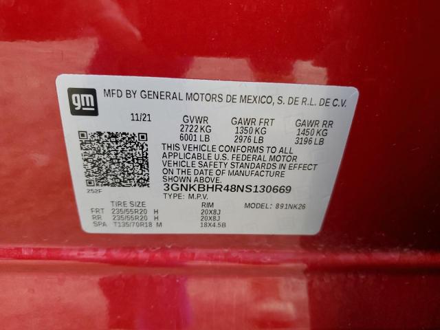 Photo 14 from auction – 2022 CHEVROLET BLAZER 2LT with VIN 3GNKBHR48NS130669