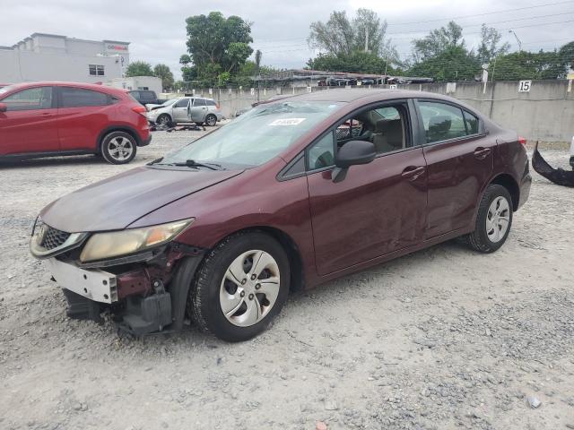 HONDA CIVIC LX 2014 with VIN 19XFB2F50EE017818 - Photo from auction