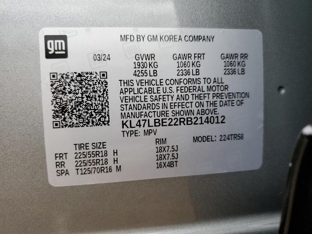 Photo 14 from auction – 2024 BUICK ENVISTA SP with VIN KL47LBE22RB214012