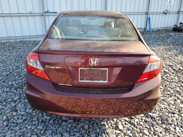 Photo 6 from auction – 2012 HONDA CIVIC LX with VIN 2HGFB2F57CH605783