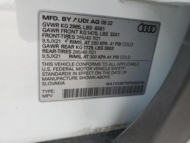 Photo 14 from auction – 2023 AUDI Q7 PRESTIG with VIN WA1VXBF70PD002040