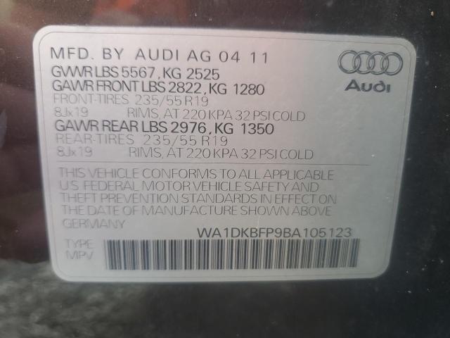 Photo 14 from auction – 2011 AUDI Q5 PREMIUM with VIN WA1DKBFP9BA105123