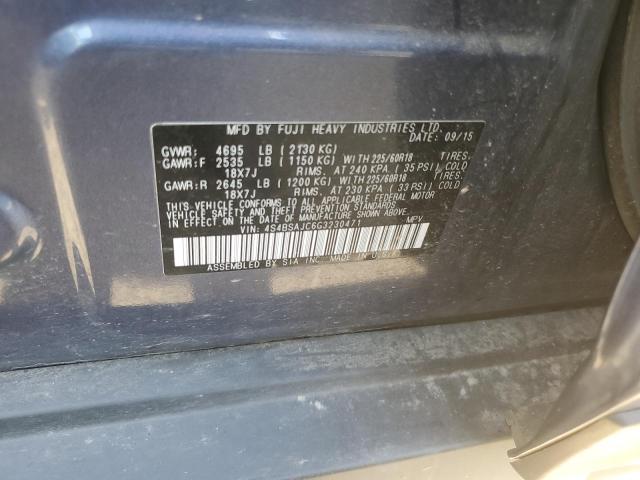 Photo 14 from auction – 2016 SUBARU OUTBACK 2. with VIN 4S4BSAJC6G3230471