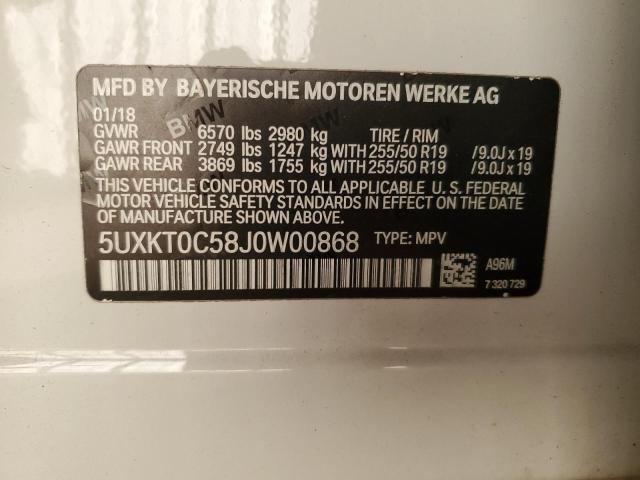 Photo 14 from auction – 2018 BMW X5 XDR40E with VIN 5UXKT0C58J0W00868