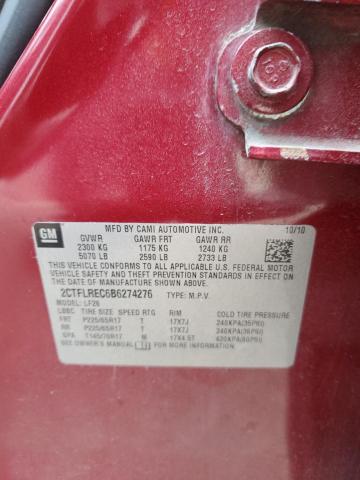 Photo 14 from auction – 2011 GMC TERRAIN SL with VIN 2CTFLREC6B6274276