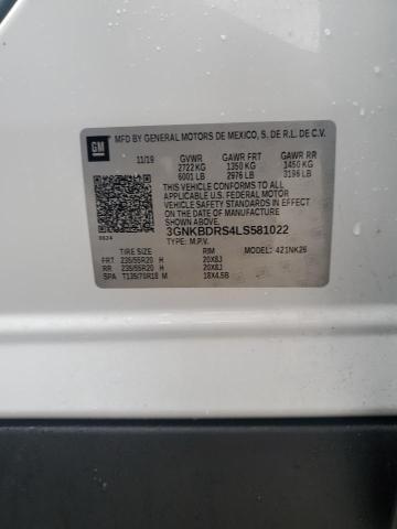 Photo 14 from auction – 2020 CHEVROLET BLAZER 3LT with VIN 3GNKBDRS4LS581022