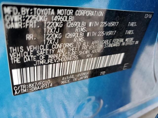 Photo 14 from auction – 2017 TOYOTA RAV4 HV LE with VIN JTMRJREV2HD094755