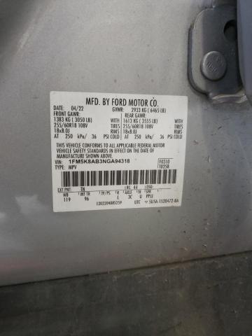 Photo 14 from auction – 2022 FORD EXPLORER P with VIN 1FM5K8AB3NGA94318