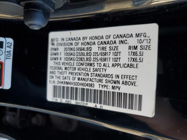 Photo 14 from auction – 2013 HONDA CR-V EX with VIN 2HKRM4H50DH604983