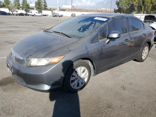 HONDA CIVIC LX 2012 with VIN 19XFB2F58CE350748 - Photo from auction