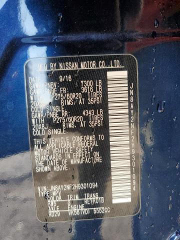 Photo 14 from auction – 2017 NISSAN ARMADA PLA with VIN JN8AY2NF2H9301094