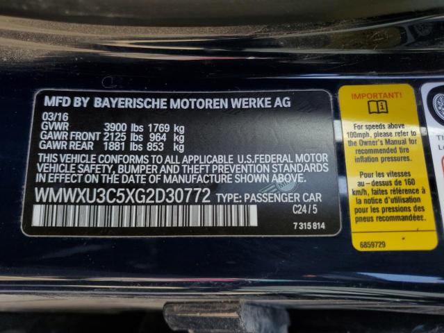 Photo 14 from auction – 2016 MINI COOPER S with VIN WMWXU3C5XG2D30772