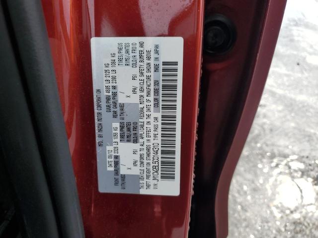 Photo 14 from auction – 2012 MAZDA 5 with VIN JM1CW2BL5C0144310