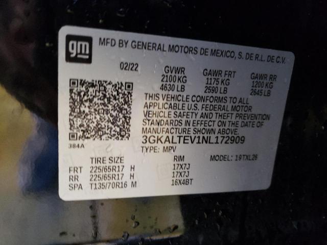 Photo 14 from auction – 2022 GMC TERRAIN SL with VIN 3GKALTEV1NL172909