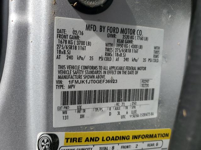 Photo 14 from auction – 2016 FORD EXPEDITION with VIN 1FMJK1JT0GEF36923