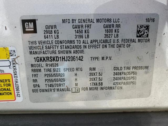 Photo 14 from auction – 2017 GMC ACADIA LIM with VIN 1GKKRSKD1HJ206142